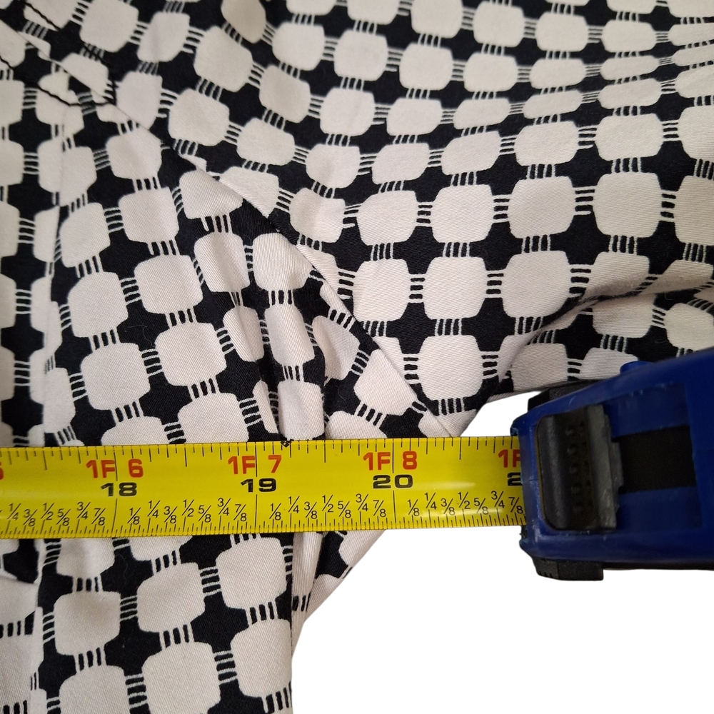 "Covington" Black and White Blazer Structured Retro-Inspired Design. Sz.L - Picture 9 of 14